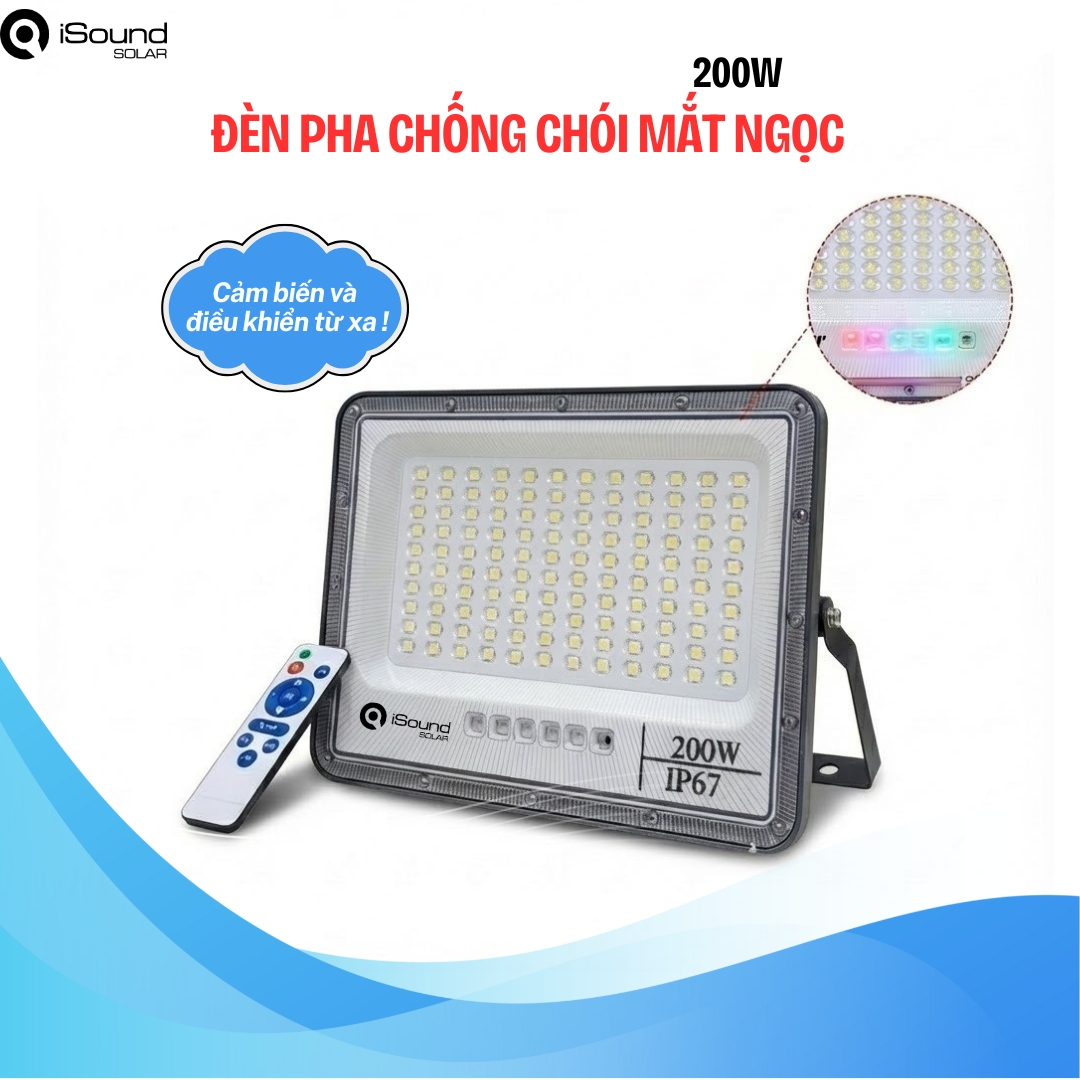Đèn năng lượng mặt trời Mắt Ngọc 200W iSound Solar MN200